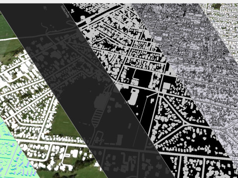 Paesaggio urbano Hawera Nuova Zelanda Modello 3D