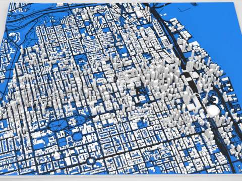 सिटीस्केप टोरंटो कनाडा 3D मॉडल