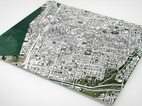 Cityscape Toronto Canada 3D Model