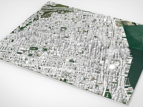 Cityscape Toronto Canada 3D Model