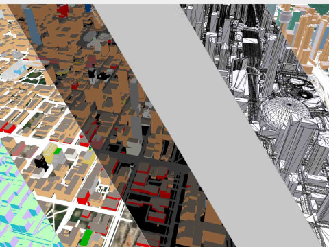 Cityscape Toronto Canada 3D Model