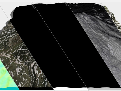 Paesaggio di montagna Vulcano Ichinskaya Sopka Penisola di Kamchatka Modello 3D