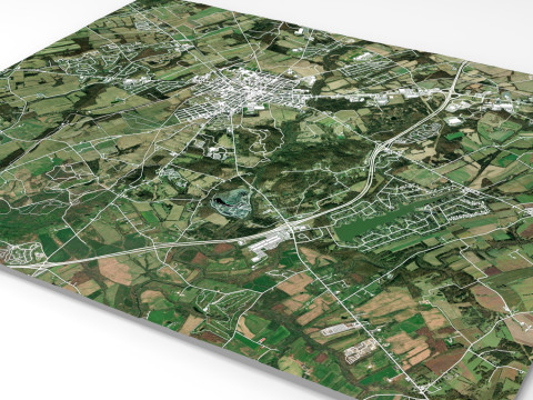 Pemandangan Kota Gettysburg Pennsylvania AS Model 3D