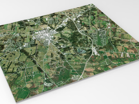 Pemandangan Kota Gettysburg Pennsylvania AS Model 3D