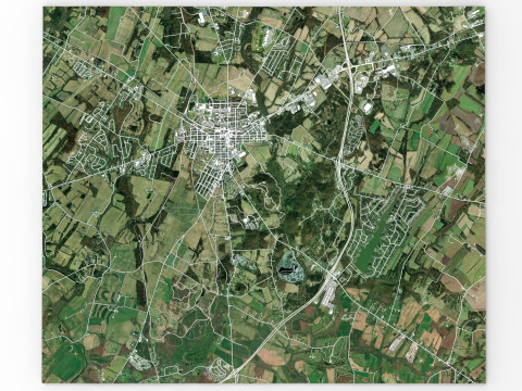 Pemandangan Kota Gettysburg Pennsylvania AS Model 3D