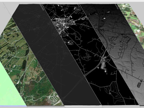 Pemandangan Kota Gettysburg Pennsylvania AS Model 3D