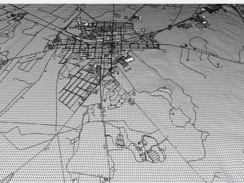 Pemandangan Kota Gettysburg Pennsylvania AS Model 3D