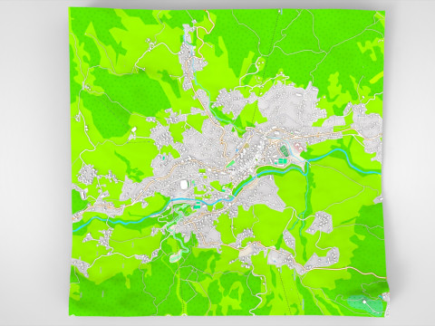 都市景観コルティナ ダンペッツォ イタリア 3Dモデル