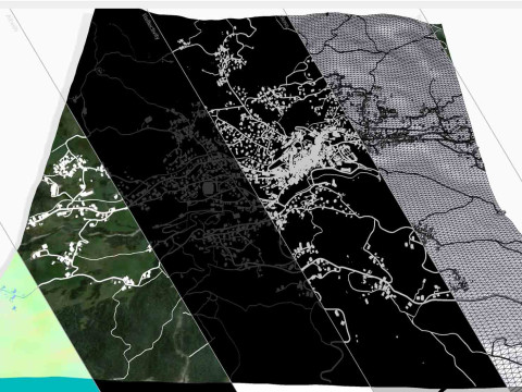 都市景観コルティナ ダンペッツォ イタリア 3Dモデル