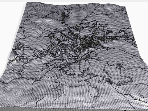 都市景観コルティナ ダンペッツォ イタリア 3Dモデル