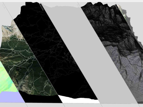 Stadtbild Cortina d Ampezzo Italien 3D Modell