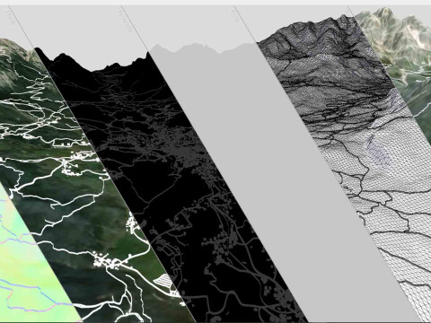Stadtbild Cortina d Ampezzo Italien 3D Modell