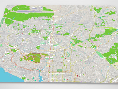 Paesaggio urbano Manaus Brasile Modello 3D