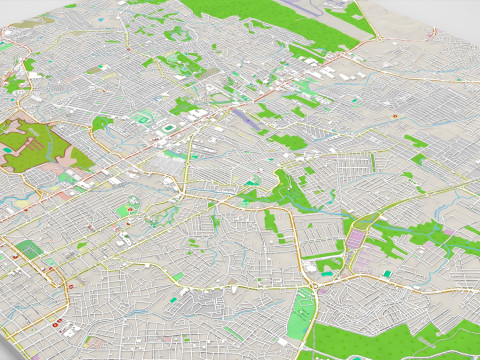 Stadsgezicht Manaus Brazili&euml; 3D Model