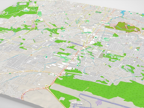 Stadsgezicht Manaus Brazili&euml; 3D Model