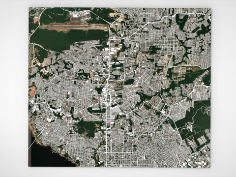 Stadsgezicht Manaus Brazili&euml; 3D Model