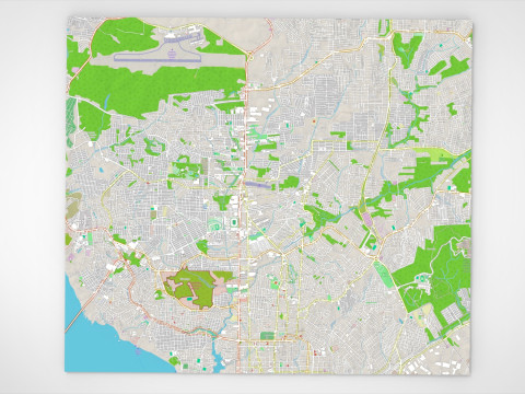 Stadsgezicht Manaus Brazili&euml; 3D Model