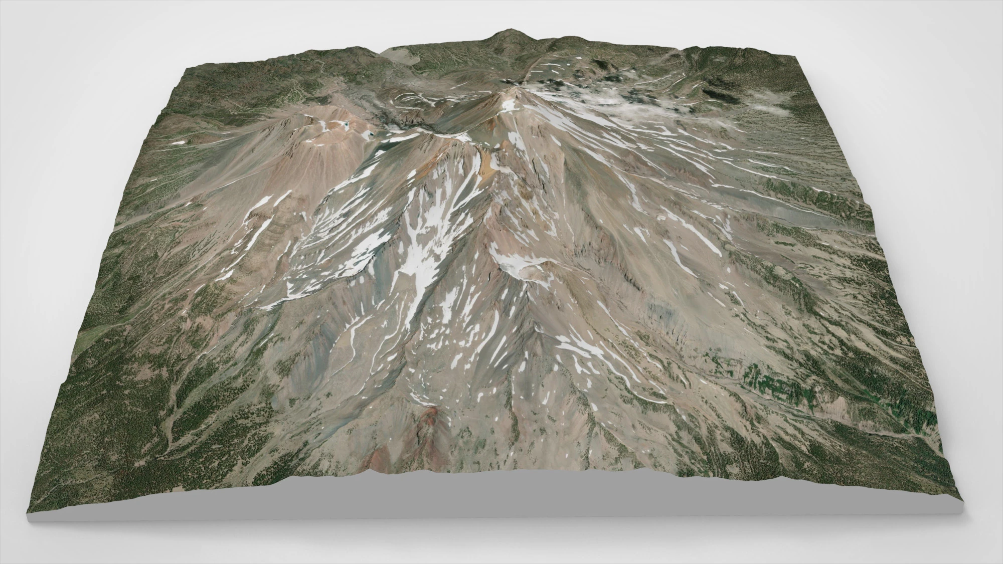 Monte Shasta California Stati Uniti Modello 3D .c4d .max .obj .3ds .fbx .stl .blend 