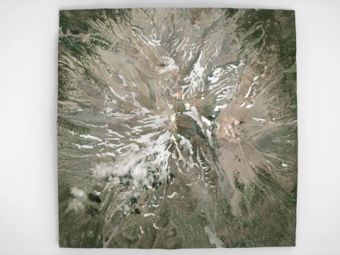 Monte Shasta California Stati Uniti Modello 3D