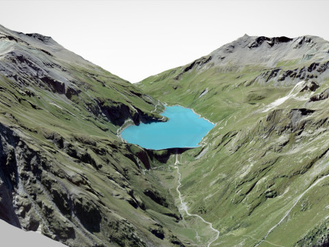 Lac de Moiry Grimentz Zwitserland 3D Model