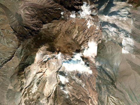 Volc&aacute;n Shiveluch Pen&iacute;nsula de Kamchatka Modelo 3D