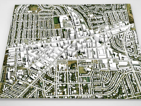 Paesaggio urbano Bethesda Montgomery County Maryland USA Modello 3D