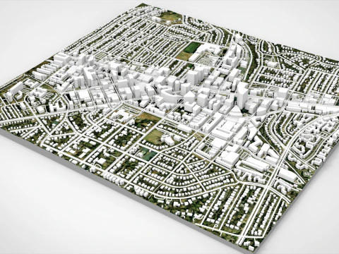 Paesaggio urbano Bethesda Montgomery County Maryland USA Modello 3D