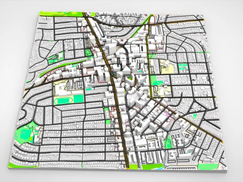 Paesaggio urbano Bethesda Montgomery County Maryland USA Modello 3D