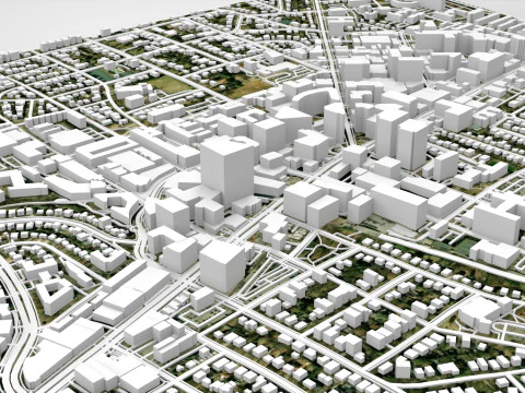 Paesaggio urbano Bethesda Montgomery County Maryland USA Modello 3D