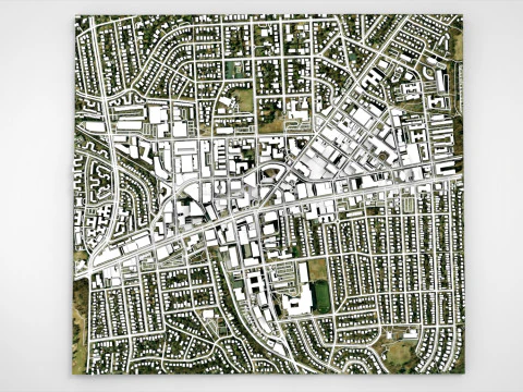 Paesaggio urbano Bethesda Montgomery County Maryland USA Modello 3D