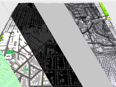 Paesaggio urbano Bethesda Montgomery County Maryland USA Modello 3D
