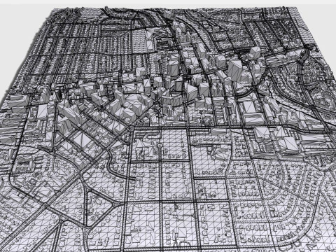 Paesaggio urbano Bethesda Montgomery County Maryland USA Modello 3D