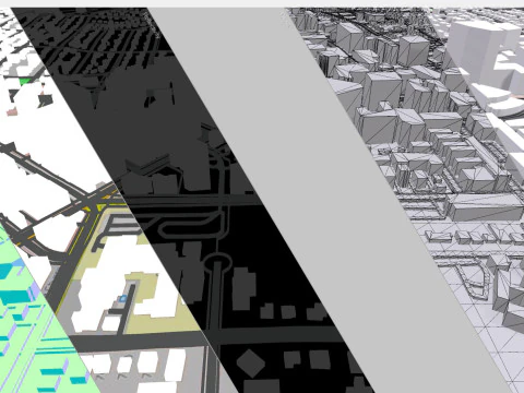 Paesaggio urbano Bethesda Montgomery County Maryland USA Modello 3D