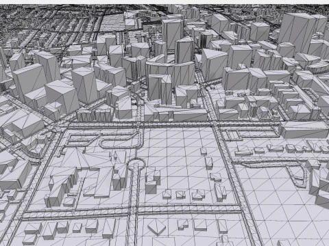 Paesaggio urbano Bethesda Montgomery County Maryland USA Modello 3D