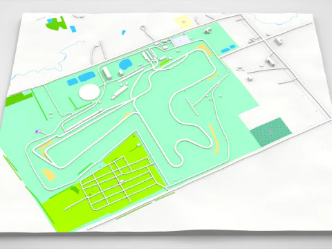 Winton Motor Raceway Australia 3D Model