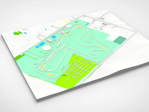 Winton Motor Raceway Australia 3D Model