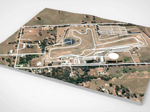 Winton Motor Raceway Australia 3D Model