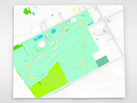 Winton Motor Raceway Australia 3D Model