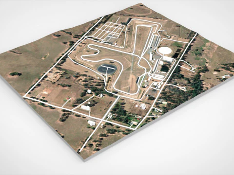Winton Motor Raceway Australia 3D Model