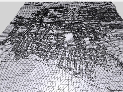 Cityscape Portchester England 3D Model