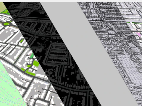 Cityscape Portchester England 3D Model