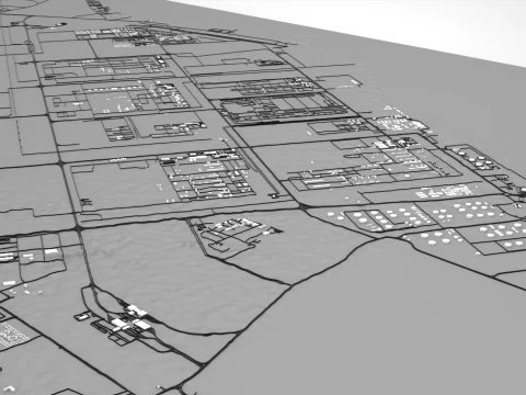 Cityscape Ad Dhahirah Katar 3D Model