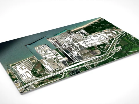 Cityscape Burns Harbor Westchester County Indiana United States 3D Model