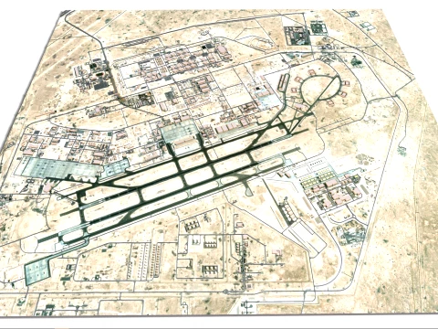 Al Udeid Air Base Doha Qatar 3D Model