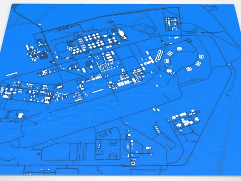 Al Udeid Air Base Doha Qatar 3D Model