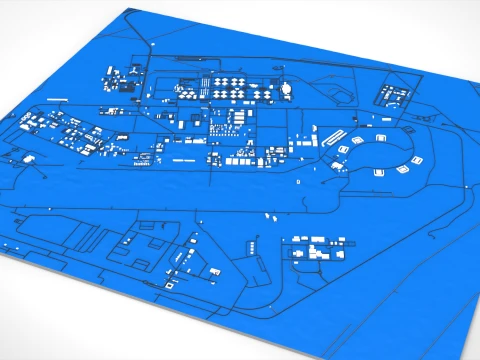 Al Udeid Air Base Doha Qatar 3D Model