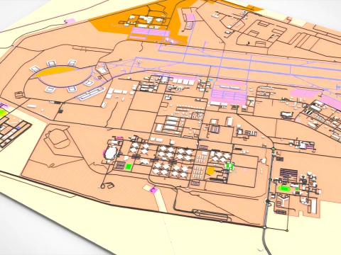 Al Udeid Air Base Doha Qatar 3D Model