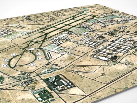 Al Udeid Air Base Doha Qatar 3D Model