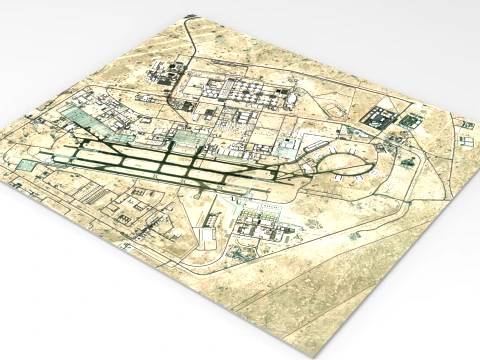Al Udeid Air Base Doha Qatar 3D Model