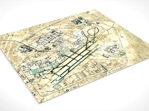 Al Udeid Air Base Doha Qatar 3D Model